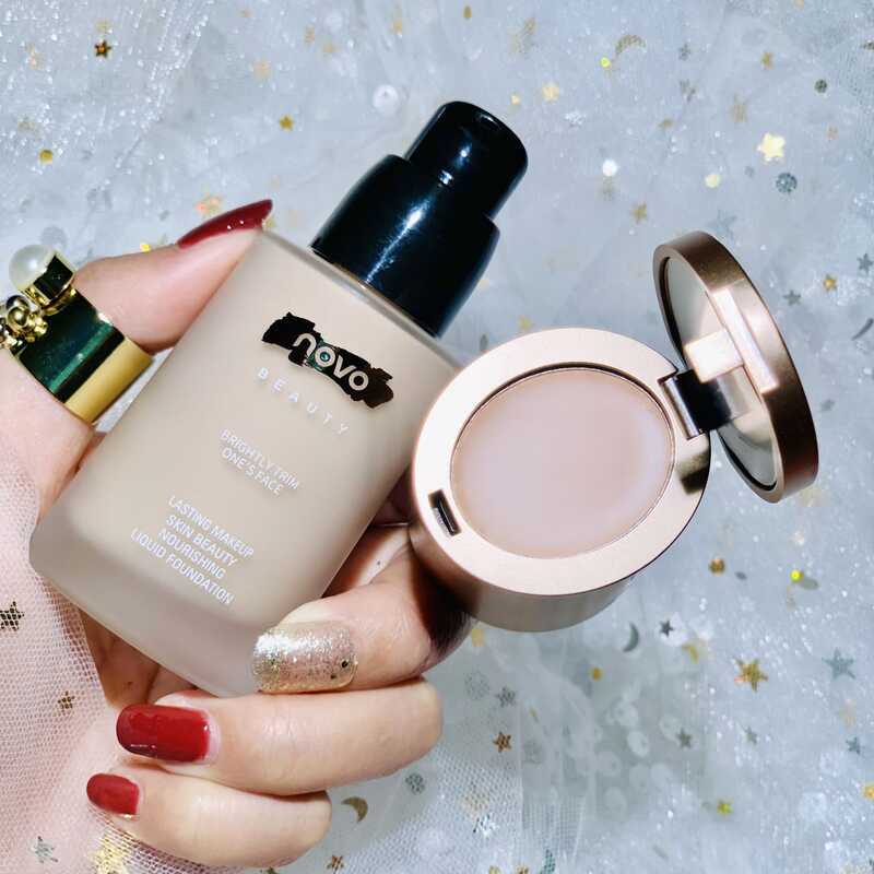 แต่งหน้า NOVO5334 คอนซีลเลอร์ผิวครีมรองพื้นชนิดน้ํา NOVO5383 การแยกควบคุมน้ํามันยาวนานกันน้ํา Sweatp