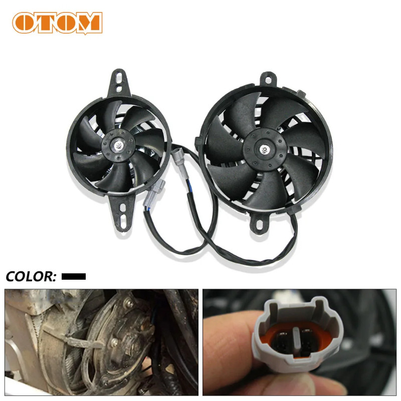 OTOM Universal Motorcycle Radiator Cooling Fan Oil Cooler Water Cooler Electric Fan 4inch 5inch For