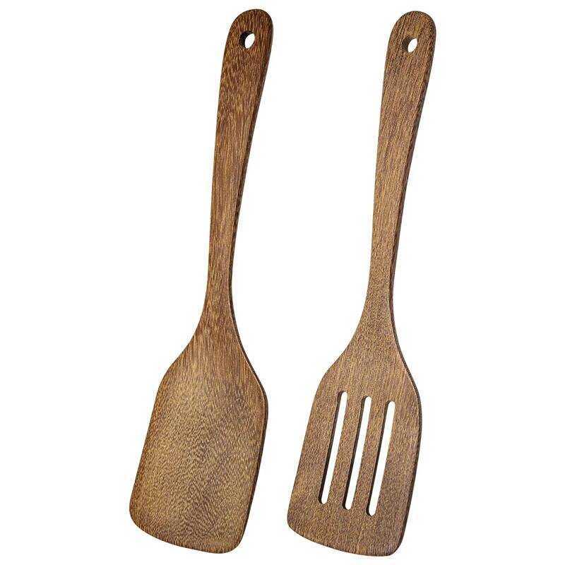 C Wooden Spatula Wood Shovel Spatula Heat Resistant Wooden Slotted Spatula Tableware Nonstick Cookw