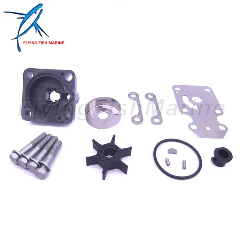 Outboard Engine 6AH-W0078-00 6AH-W0078-01 Water Pump Repair Kit with Housing for Y 15HP 20HP Boat M