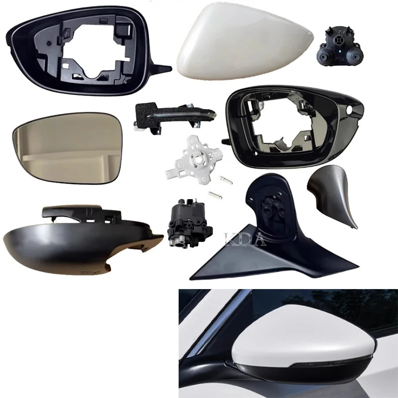Auto Left Right Rear Heated Mirror Cover Glass Frame Turn Signal Light Bottom Lower for Honda Accor