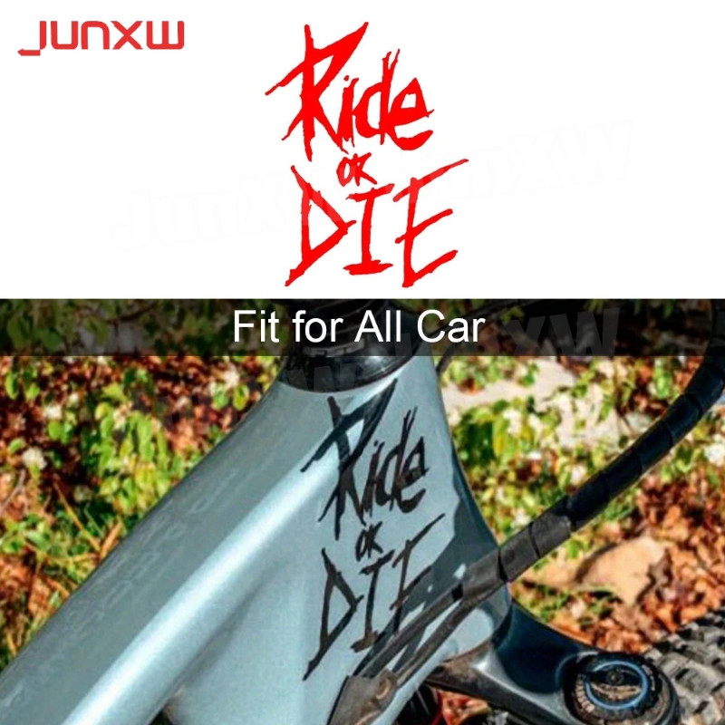 Bike Frame Sticker Ride Or Die Top Tube Sticker Bicycle Decals Decorative Frame Stickers Bike Stick
