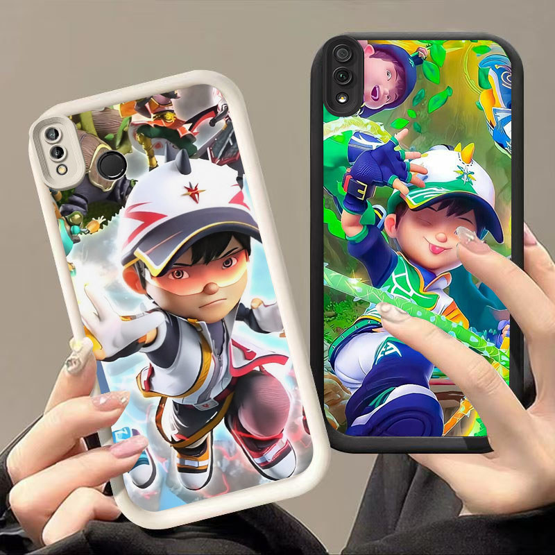 DK-54 อะนิเมะ Boboiboy ปลอกซิลิโคนสีดําและสีขาวสําหรับ VIVO Y81S Y66 Y91 Y95 Y91i V9 Y81 Y93 Y91C