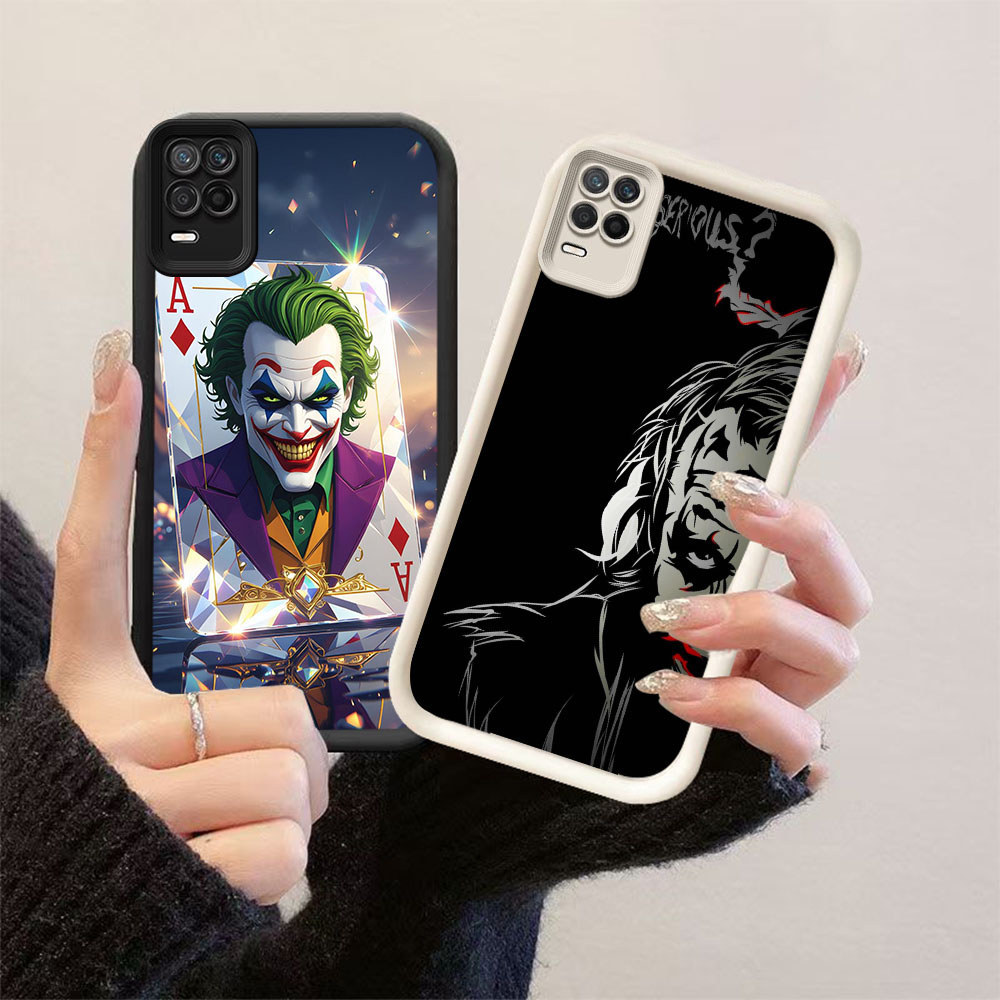 HK-60 Joker กันกระแทกสําหรับซิลิโคนสีดําและสีขาว OPPO Realme Narzo Q3 30 8 8S V13 A54 Pro 5G