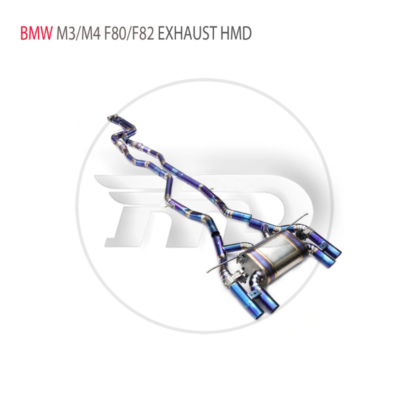 HMD Valve Catback Exhaust Pipes for BMW M3/M4 F80/F82/F8X S55 3.0T 2014-2018 Tuning Front Mid-tail