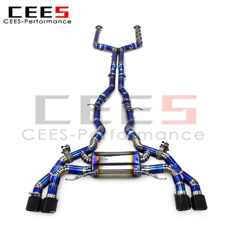 CEES Titanium Escape Catback Exhaust Muffler for BMW X3M/X4M Competition F97/F98 3.0T 2019-2023 Rac