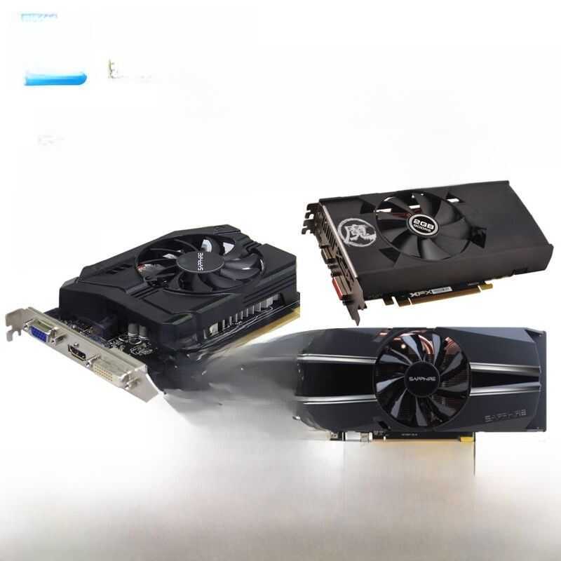 Dismantled AMD 240 250 1G R7 260X 350 2 R9 270 370 380 กราฟิกการ์ดสําหรับเล่นเกม 4G สําหรับคอมพิวเตอ
