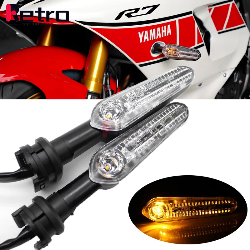 LED Turn signal Light For YAMAHA YZF R1 R3 R6 R7 R9 R15 R25 R15 R125 R6S R1M R1S 2002-23 Motorcycle