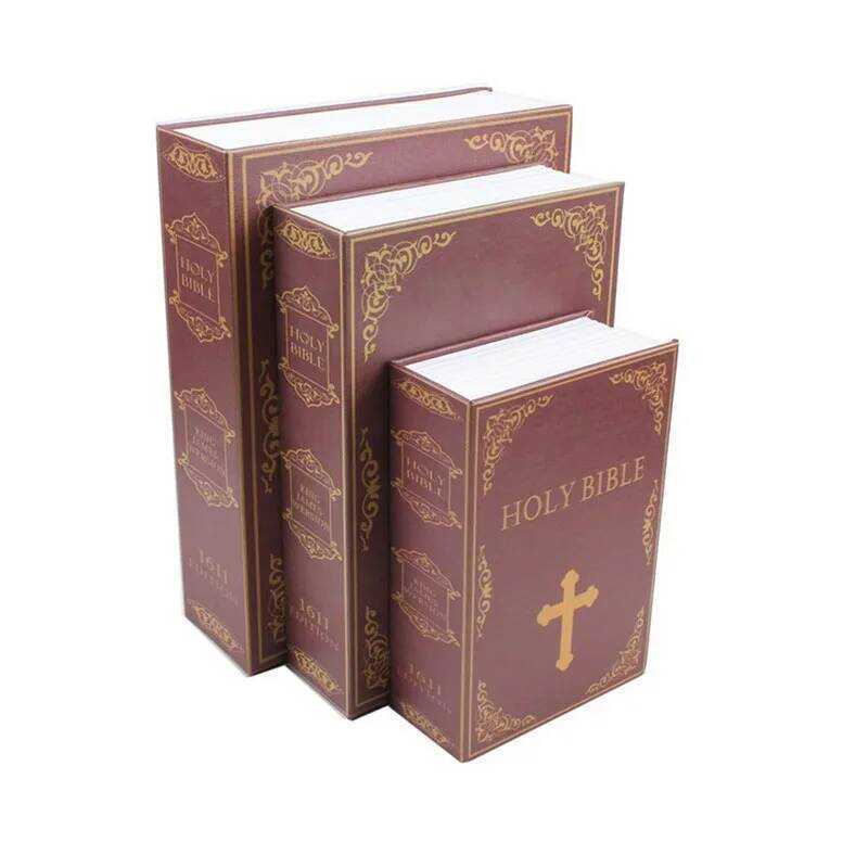 C Bible Book Piggy Bank Storage Box Pas Catholic Orthodox Church Utensils Home Decor Christ Gift