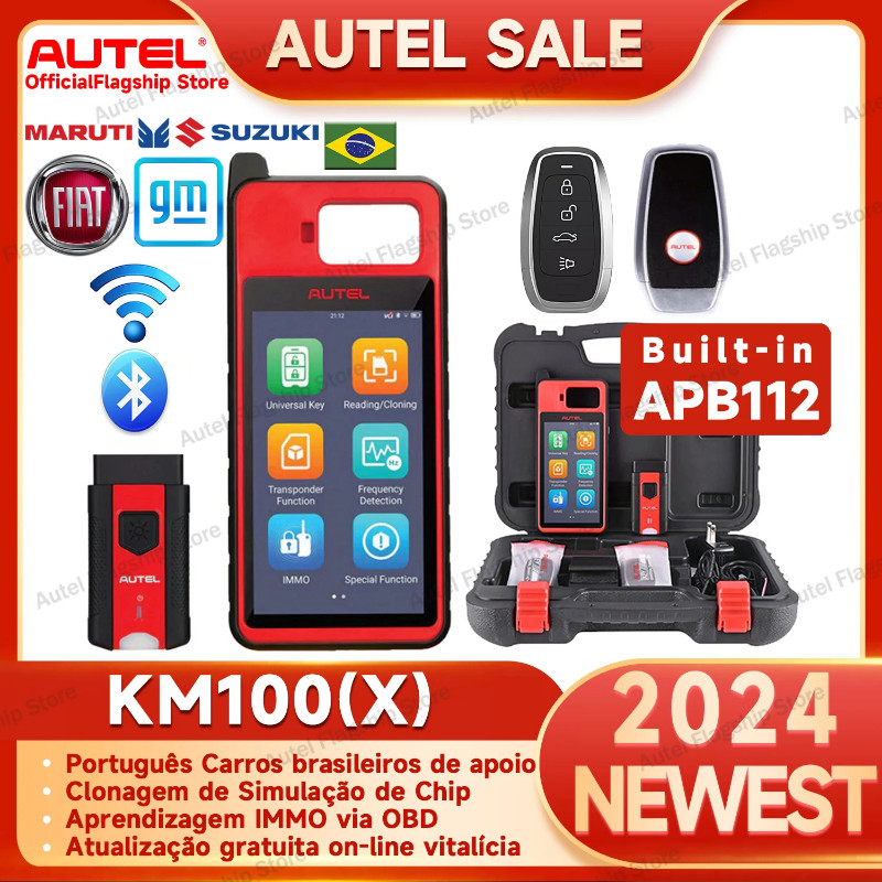 Autel MaxiIM KM100 Universal Key Generator Kit Immobilizer IMMO Learning Tool Lifetime Update Chip