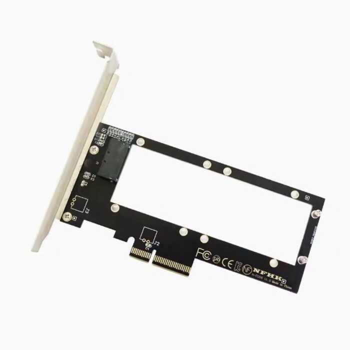แผ่นกั้นสูงเต็ม PCIe 4.0 เปิด PM9A3 PM9D3 EDSFF E1.SS SSD อะแดปเตอร์การ์ด