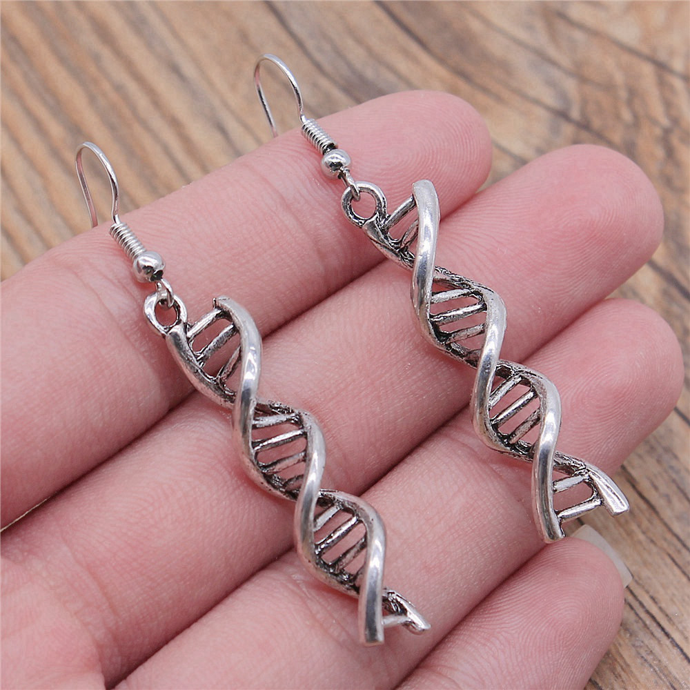 ต่างหู Love Heart แบบ Drop & Dangle ขนาด 18x19mm เครื่องประดับวินเทจ