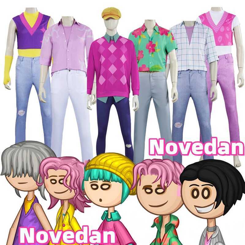 C Adult Kids Kpop Demons Hunter Saja Boys Cosplay Costume Abby Jinu Shirt Mystery Wig Men Cos Your