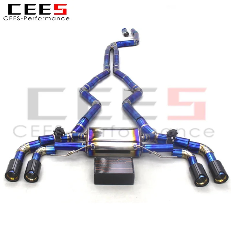 CEES Exhaust Pipes Muffler For BMW M340/M340i 3.0T 2019-2023 Titanium Racing Valve Catback Exhaust