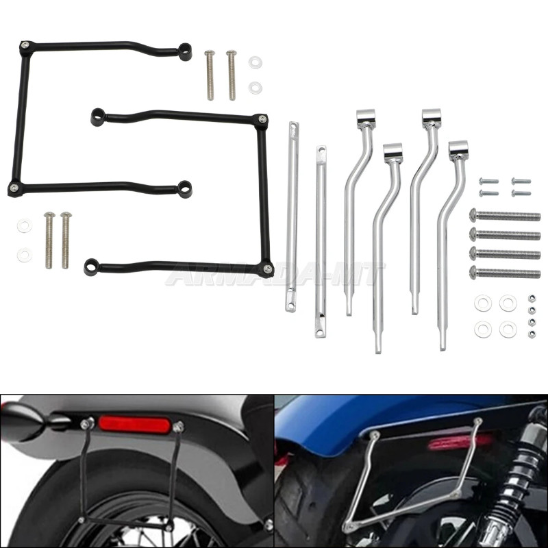 Motorcycle Saddlebag Support Bar Mount Bracket For Yamaha V-star Dragstar DS 1100 XVS 400 650 DS400