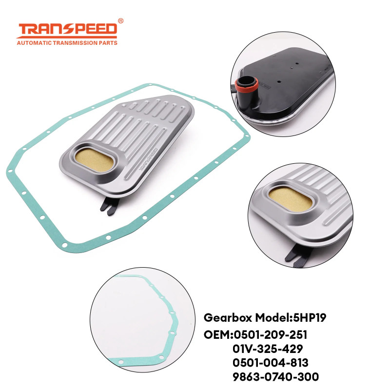 TRANSPEED 5HP19 Transmission Oil Filter 0501-209-251 01V-325-429 0501-004-813 9863-0740-300 Oil Pan
