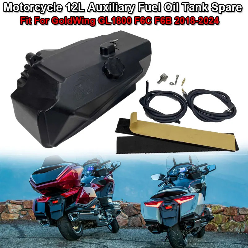 Motorcycle 12L Auxiliary Fuel Tank Spare Fit For HONDA GoldWing GL1800 F6C F6B DCT 2018-23 2024 Fue