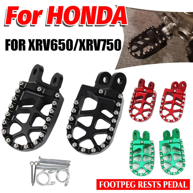 For HONDA AFRICA TWIN XRV 750 650 RD07 XRV750 XRV650 Motorcycle Accessories Footrests Footpeg Foot
