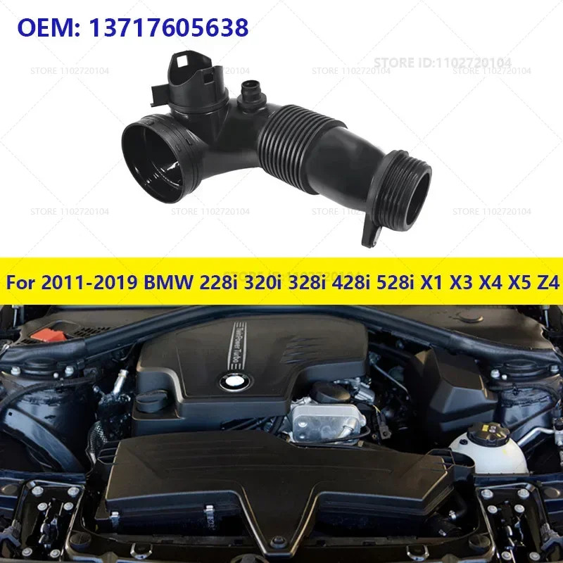 For 2011-2019 BMW 228i 320i 328i 428i 528i X1 X3 X4 X5 Z4 Turbocharger Intercooler Tube Air Intake