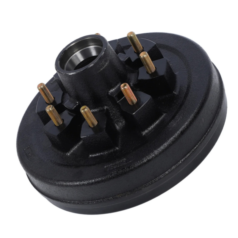 7000lbs Trailer Brake Drum 12 X 2in 8 On 6.5in Metal High Strength Brake Hub Drum for 7000lbs Trail