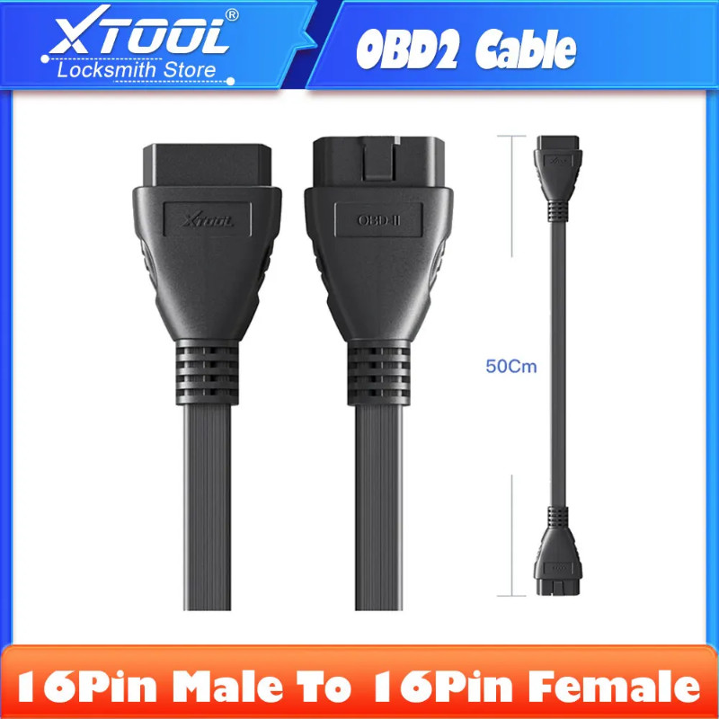 2024 XTOOL Diagnostic OBD2 Cable Extension OBD2 Cable 16Pin Male To 16Pin Female obd2 Connector Dia