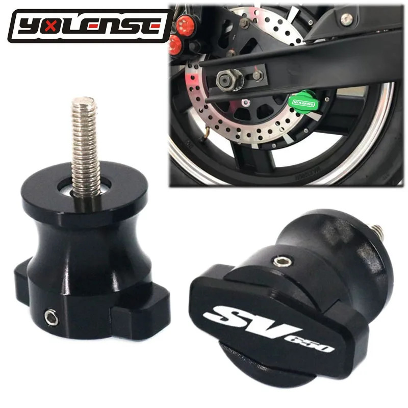 Motorcycle CNC Frame Stands 8MM Screws sliders Swingarm Spools Slider M8 For SV650 SV 650 SV650S SV