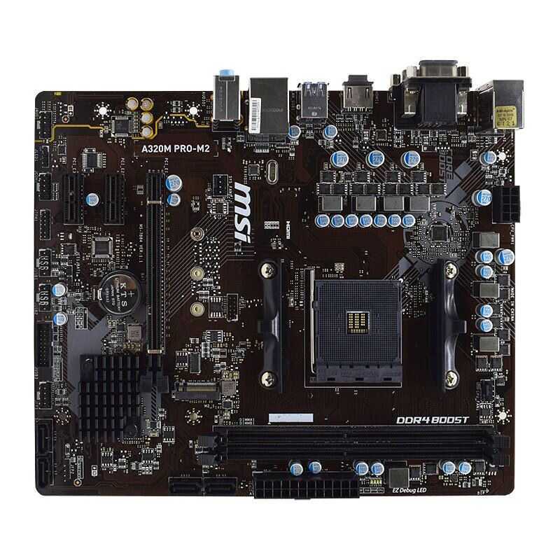 ใช้ MSI A320M PRO-M2 AM4 Motherbaord DDR4 รองรับ Ryzen 5 3600x 3400G Cpus AMD A320 PCI-E 3.0 x16 32G