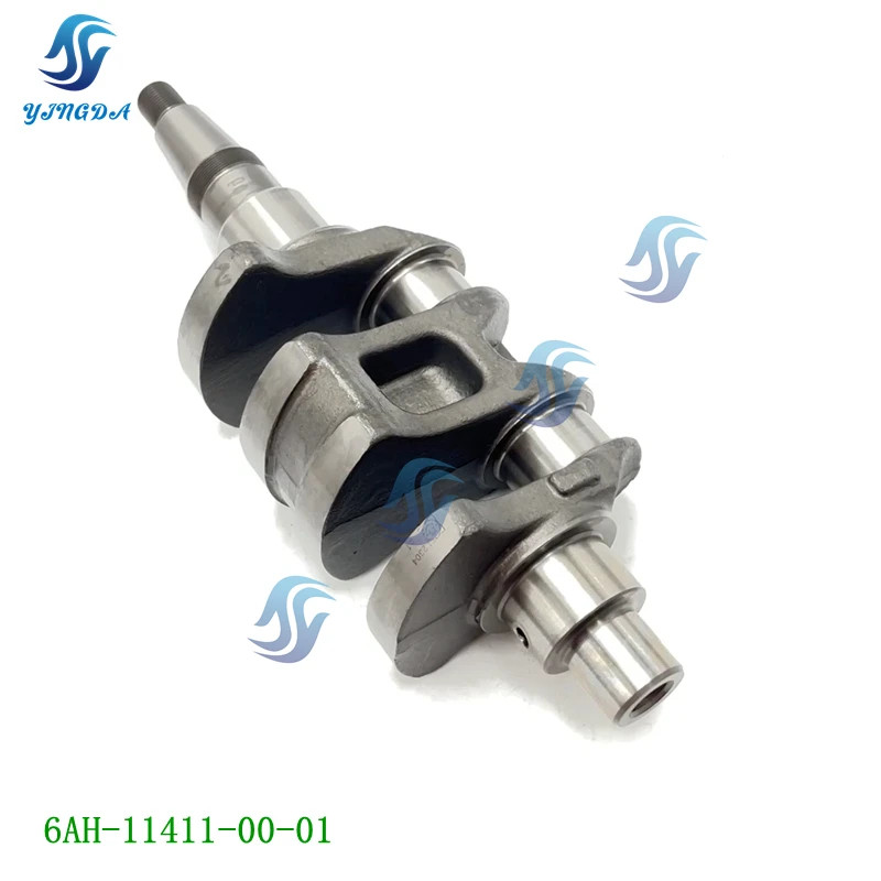 6AH-11411-00-01 Crankshaft For Yamaha Outboard Motor 4T F20A; F15A Parsun F20-05020004; 6AH-11411