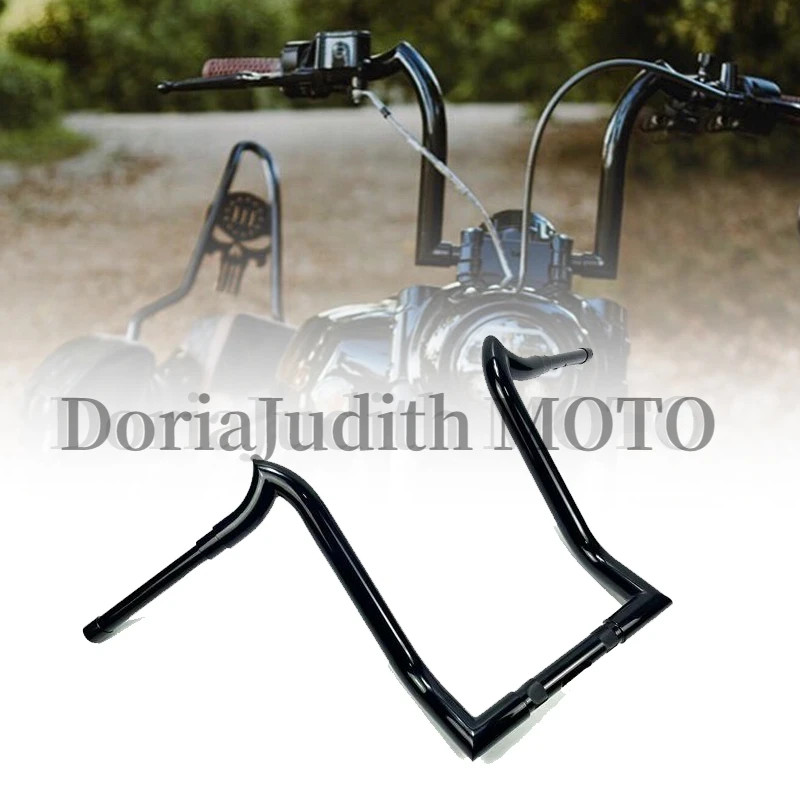 For Indian Dark Horse Custom handlebars Motorcycle 1-1/2 inches 38MM Custom horn handlebars 12" 14"