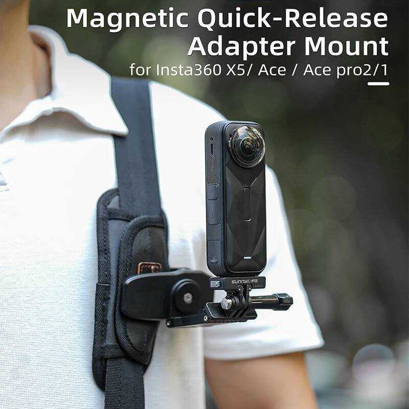 ▥ Magnetic QUICK RELEASE สําหรับ Insta360 X5/Ace 2/Ace/Ace Pro อะแดปเตอร์ Mount กีฬากล้องผู้ถือ