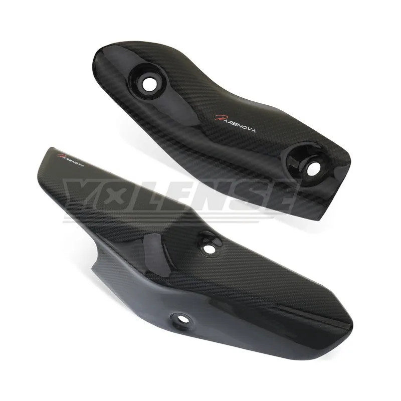 Carbon Fiber For ZX-4R ZX-4RR Ninja ZX4R ZX4RR 2023 2024 Motorcycle Exhaust Heat Shield Cover Prote