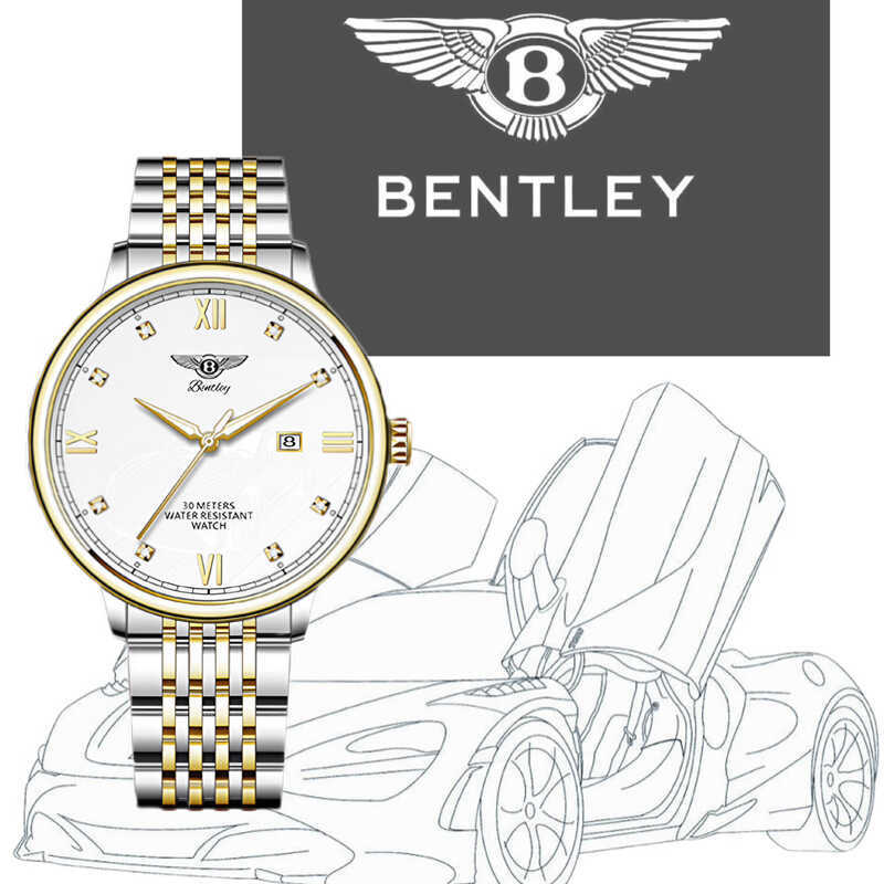 Bentley Bentley Star Magic Diamond Bentley Luminous นาฬิกาผู้ชายรุ่นทอง