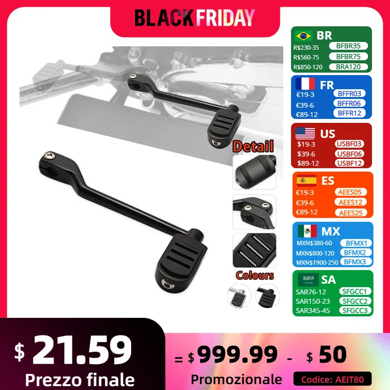 Motorcycle Gear Heel Toe Shift Lever Rear Shifter Pegs Parts For Harley Davidson 1986-2017 FL Softa