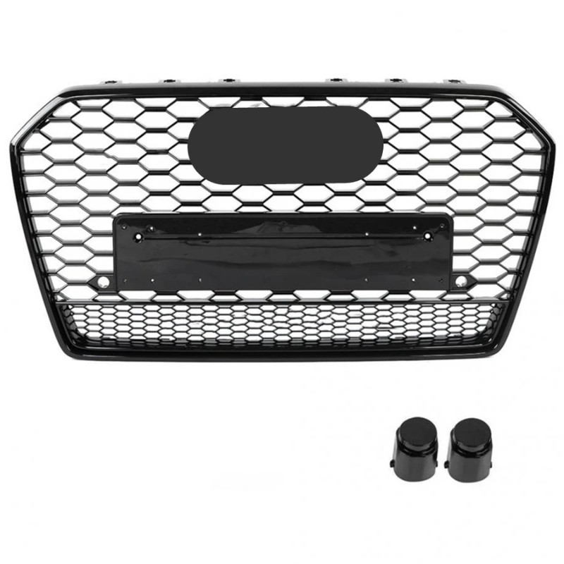 Honeycomb Grill Front Hood Grille Front Bumper Grill Center Grille for RS6 Grill for  A6/S6 C7.5 20