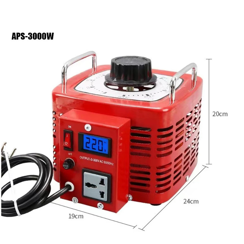 APS-3000W 3 KW 220V Variac Variable Transformer Voltage Regulator single-phase adjustable 0-300V AC