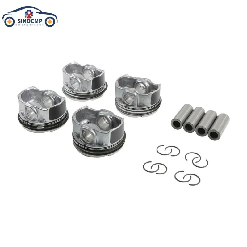 23410-2BCA0 SINOCMP 4PCS Engine Pistons Rings Set For 2011-2019 Hyundai Kia Soul Sportage G4FJ 1.6T