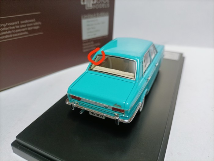 Totol Models 1 43 Hillman Hunter 1967 蓝色 后 价