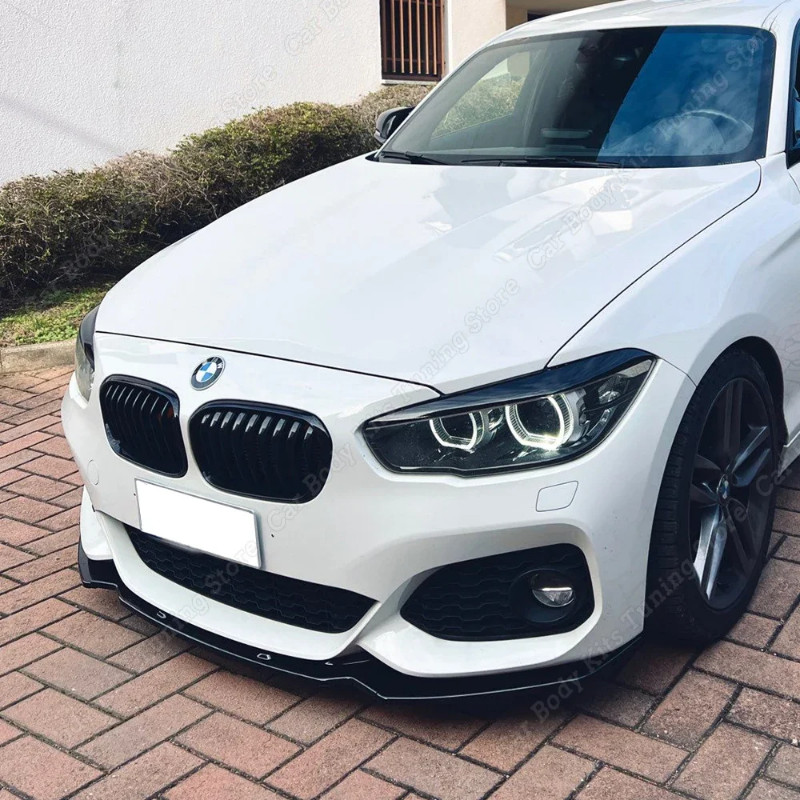 For BMW 1 Series F20 F21 M Sport LCI Front Bumper Lip Splitter Spoiler 120i 118i M135i M140i 2015-2