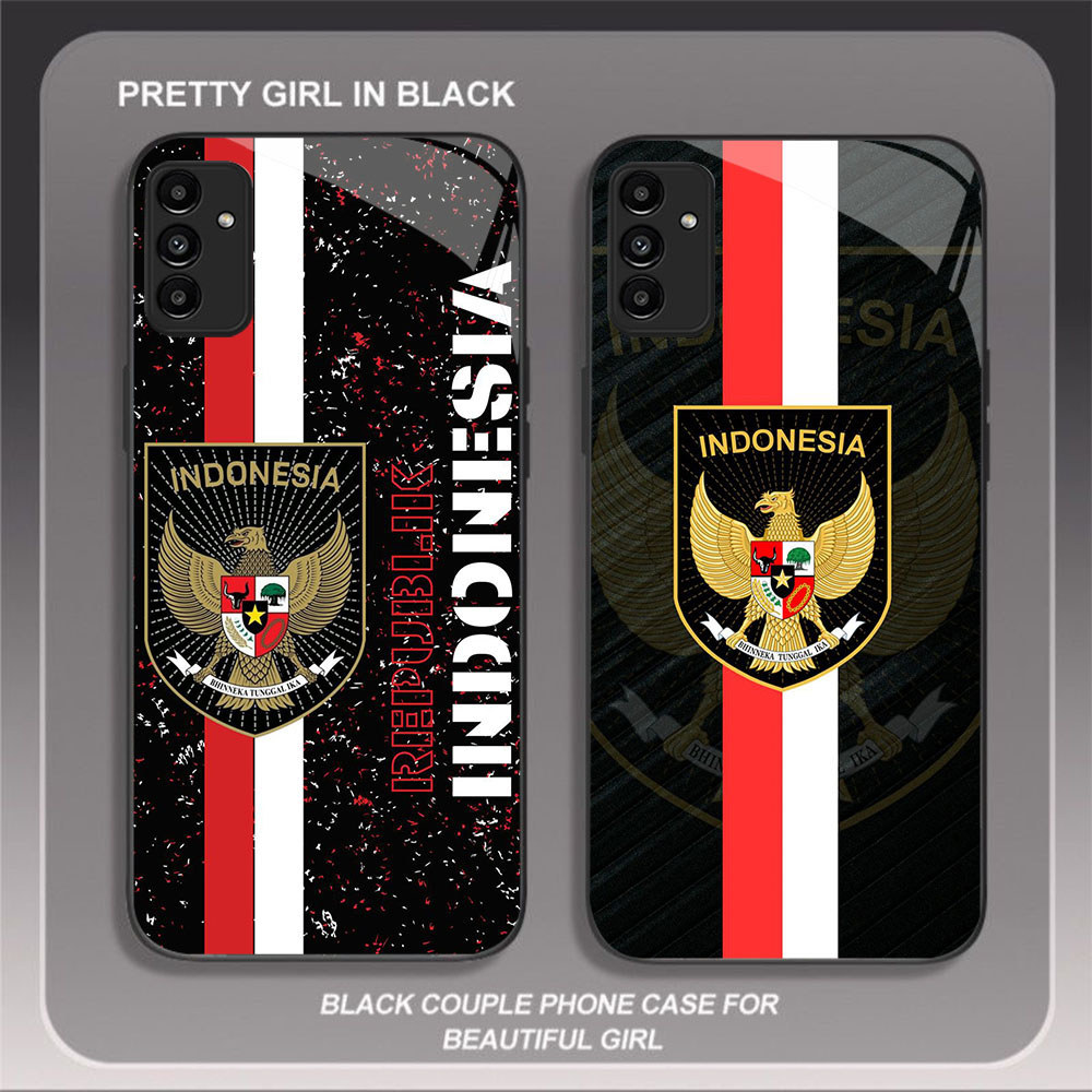 SAMSUNG HK-59 อินโดนีเซียโลโก้แก้วสําหรับSamsung A14 A04S S21 FE A15 A35 A25 A24 A34 A54 A05S M15 A5