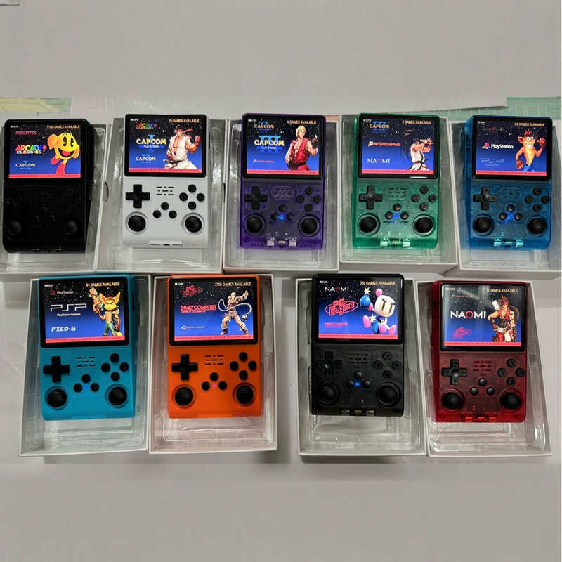 ใหม่ r40s pro คอนโซลเกมมือถือ 256G เกมหน่วยความจําเปิดแหล่ง Linux Dual System เกมคอนโซล