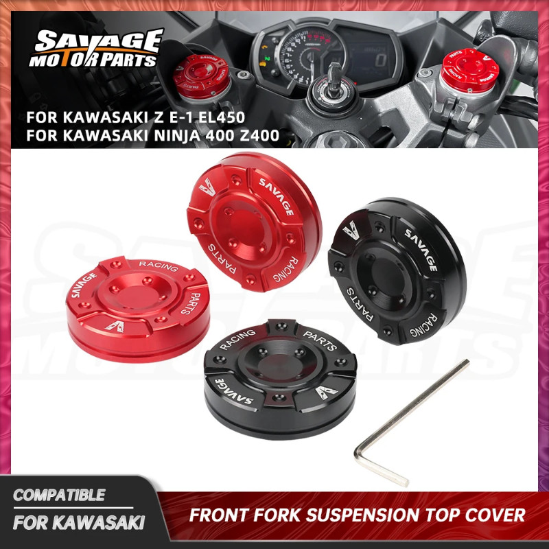 For Kawasaki Z400 Front Shock Absorber Fork Suspension Top Cover Z400 Z E-1 EL450 Motorcycle Access