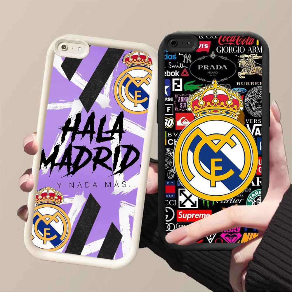 DJ-39 Real Madrid ปลอกซิลิโคนสีดําสีขาวสําหรับ OPPO Realme Narzo Narzo50iPrime A37 C30S A39 N65 P1 C