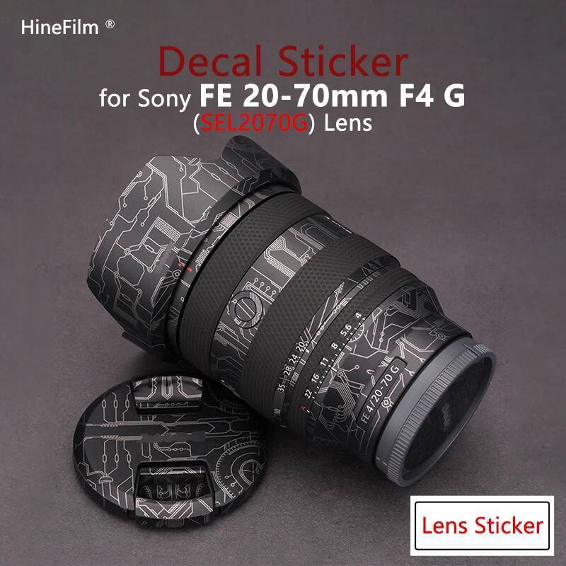 Hinefilm ผิวสําหรับ SEL2070G เลนส์ผิว FE20-70F4G ป้องกันรูปลอกผิวสําหรับ Sony FE 20-70 มม.F4 G เลนส์
