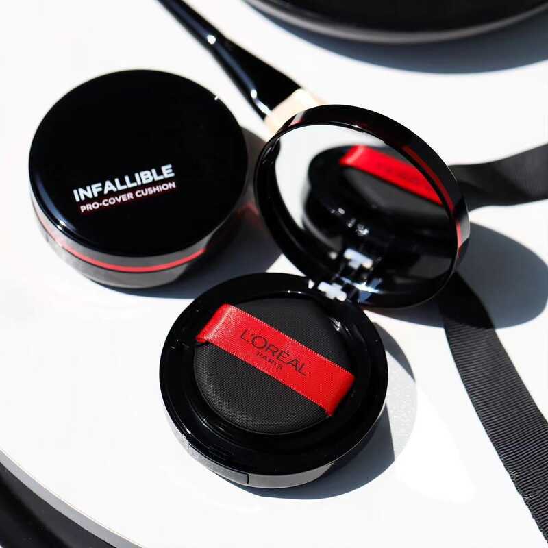 LOreal Black Fatty Cushion bb Cream คอนซีลเลอร์ Hold Makeup Liquid Foundation Matte Moisturizing Mat