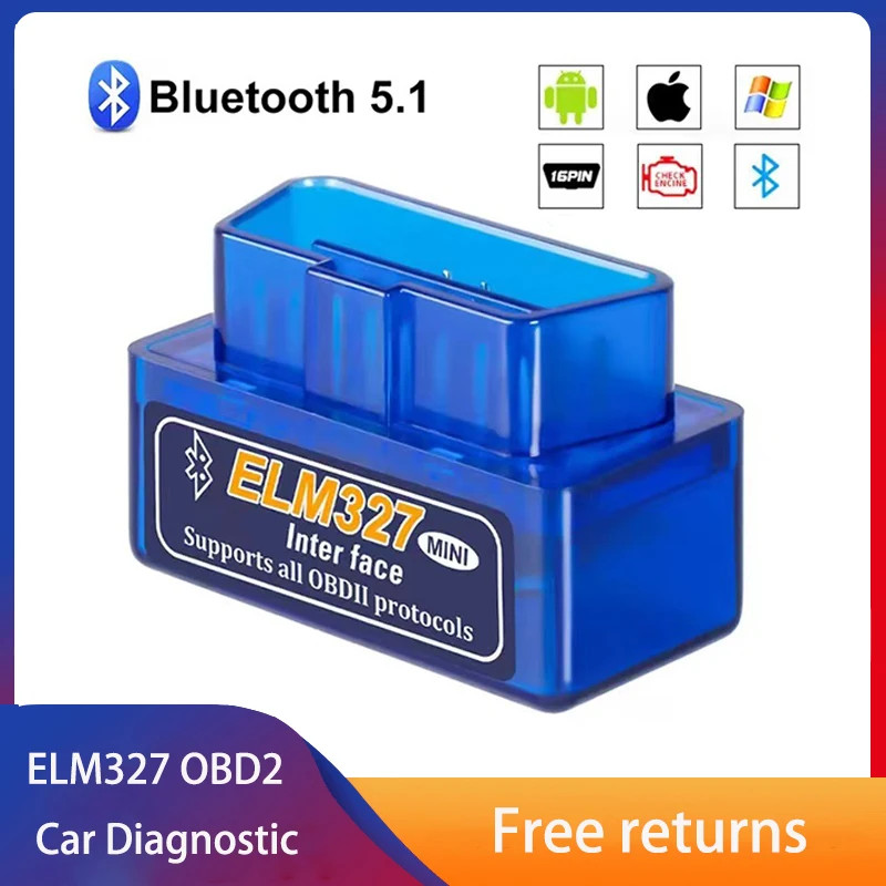 Super Mini Elm327 Bluetooth OBD2 V1.5 Elm 327 V 1.5 OBD 2 Auto Diagnostic Scanner For Car Elm-327 O