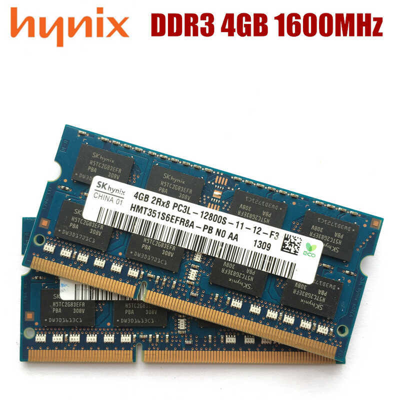 Hynix 4GB 1RX8 2Rx8 12800S PC3 PC3L DDR3 DDR3L 1600Mhz 4G หน่วยความจําแล็ปท็อปหมายเหตุโมดูล SODIMM R