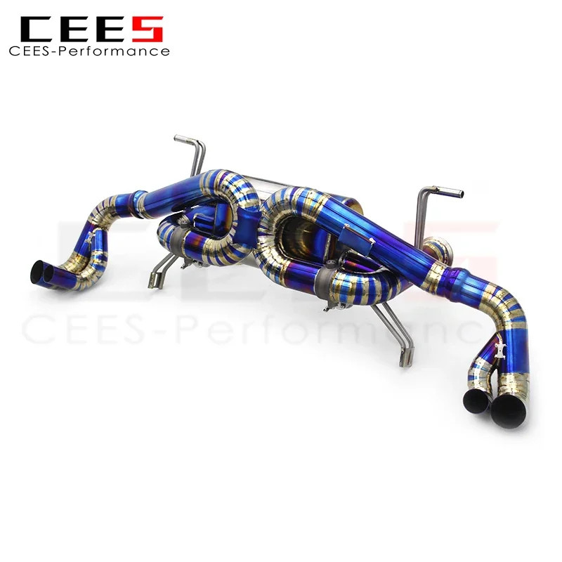 CEES Automotive high performance exhaust pipe Catback Exhaust For Audi R8 V8 V10 2010-2015 Titanium