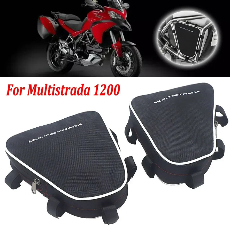 Motorcycle Frame Crash Bars Waterproof Bag Repair Tool Placement Bag For Ducati Multistrada 1200 Mu