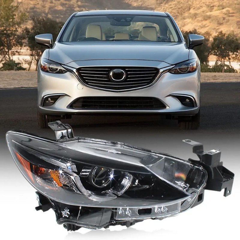 1pcs Car Headlight Assembly for 2016 2017 2018 Mazda 6 2.5L Headlamp W/ AFS GMN351031D GMN351041D U
