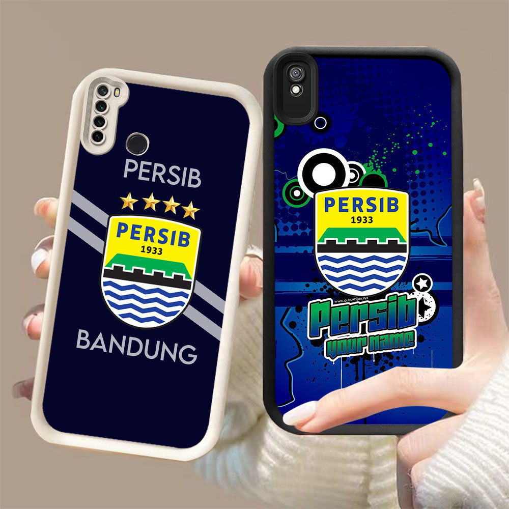 DJ-38 PERSIB เคสซิลิโคนสีดําและสีขาวสําหรับ Redmi Note 6A 7 9T 9A Pro